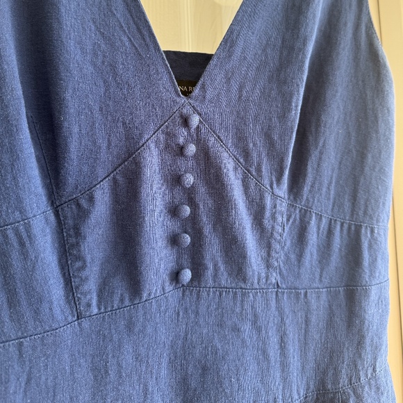 Banana Republic Linen Blend Blue Laguna Maxi dress - Picture 6 of 8